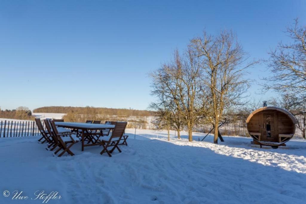 Ferienhaus Rote Sau Herrentierbach Bagian luar foto