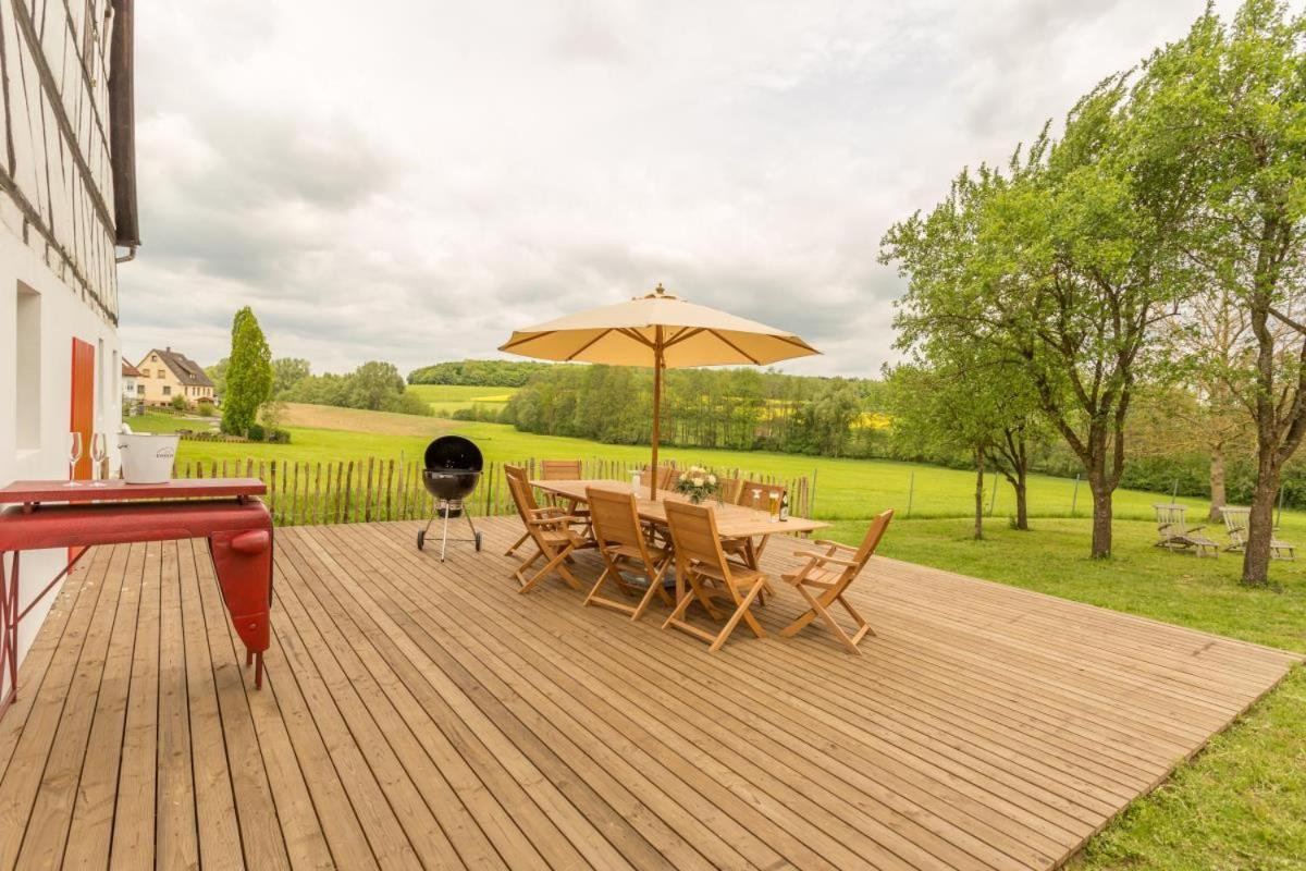 Ferienhaus Rote Sau Herrentierbach Bagian luar foto